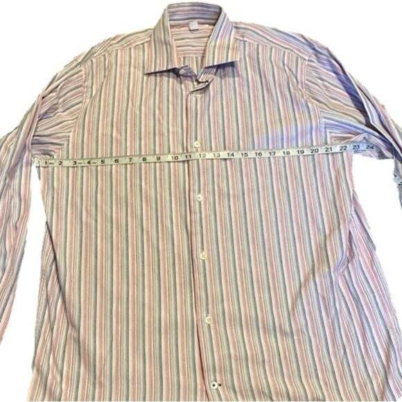 Banana Republic Striped Button Down Shirt Size Large - Picture 2 of 5